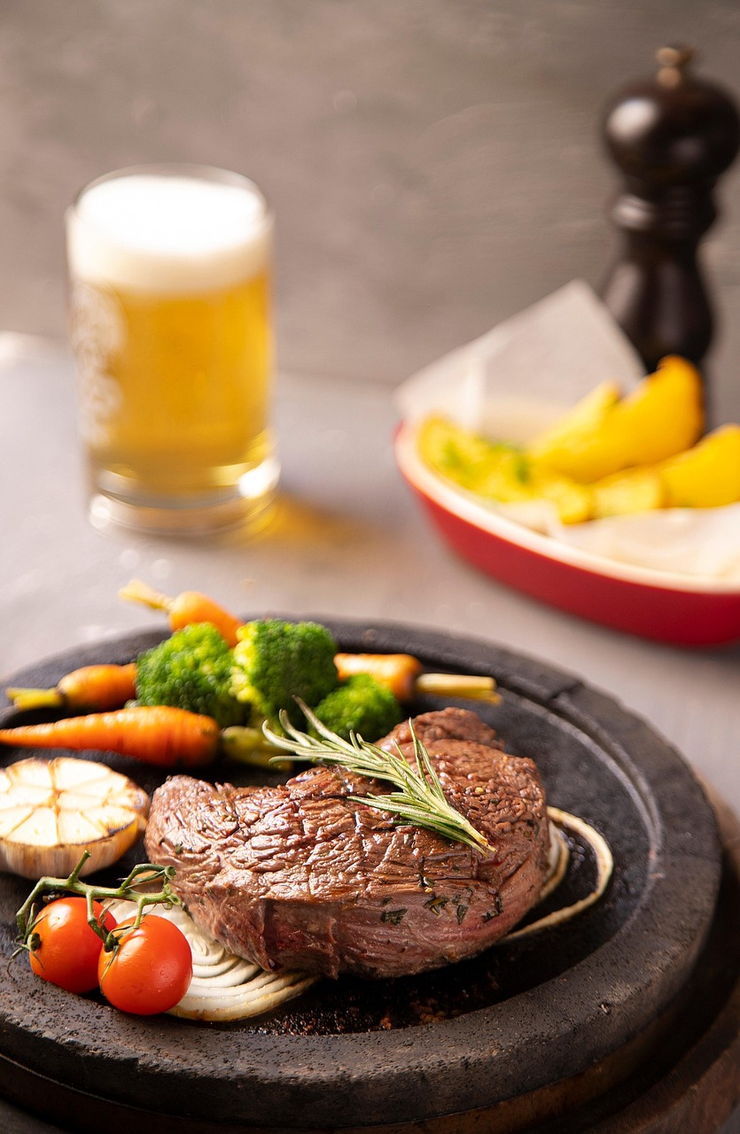 Grass-fed beef dish